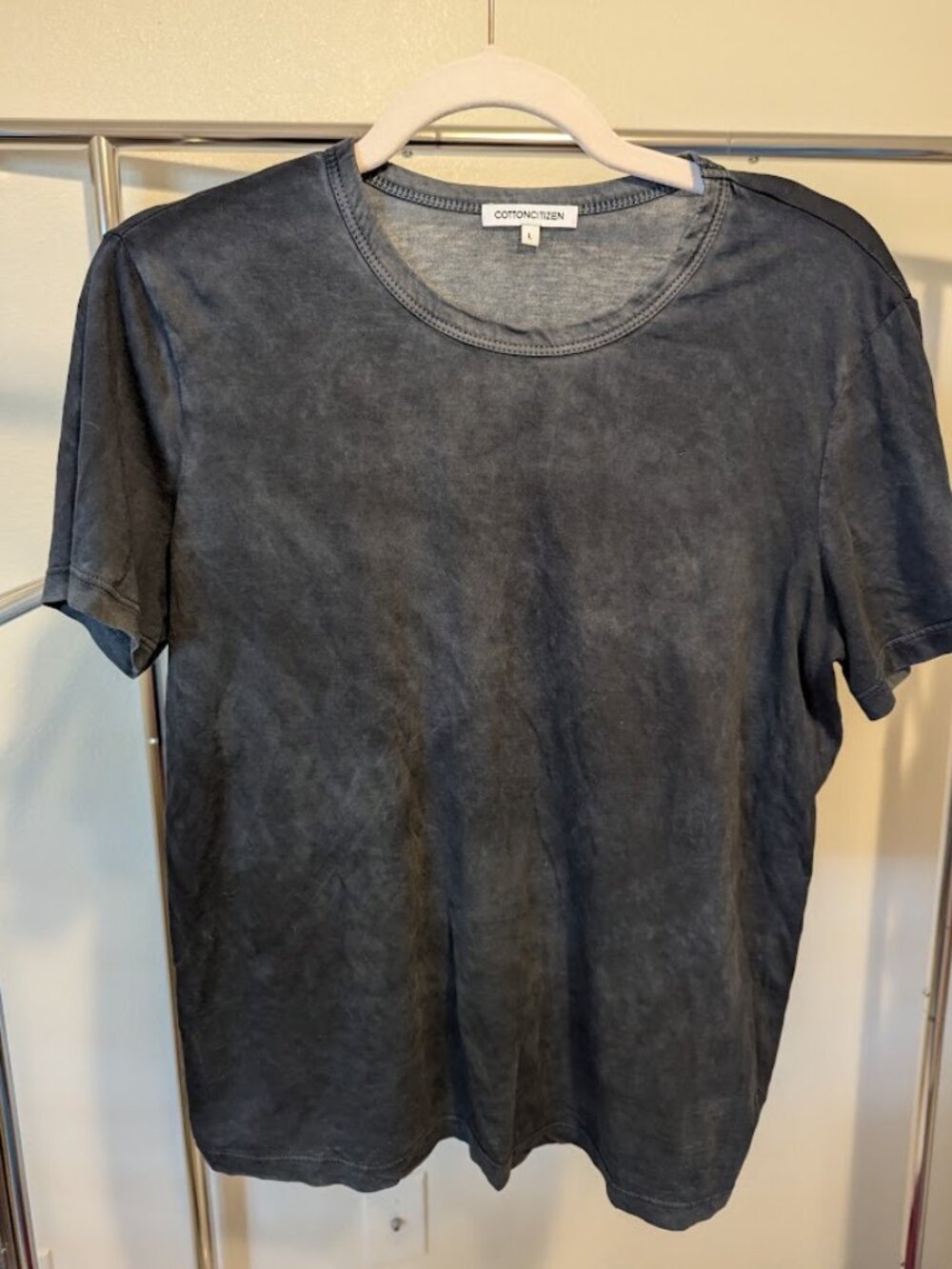 Cotton Citizen Supima Cotton Slim Fit T-Shirt Vintage Dark Grey Size Large